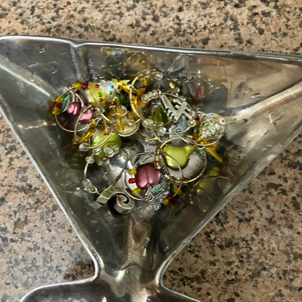 Metal martini dish